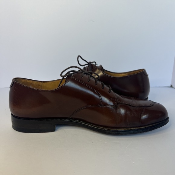 Cole‎ Haan Calhoun Mens Size 9.5D Shoes Leather Oxford Derby Mahogany Dress Wbox main image 6